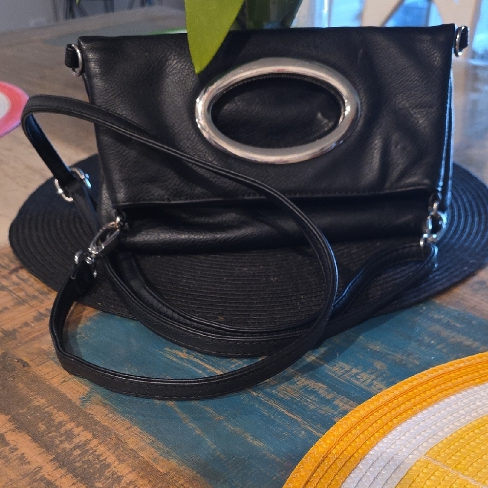 Jenna Kator  Black Leather Crossbody Bag - Picture 3 of 11